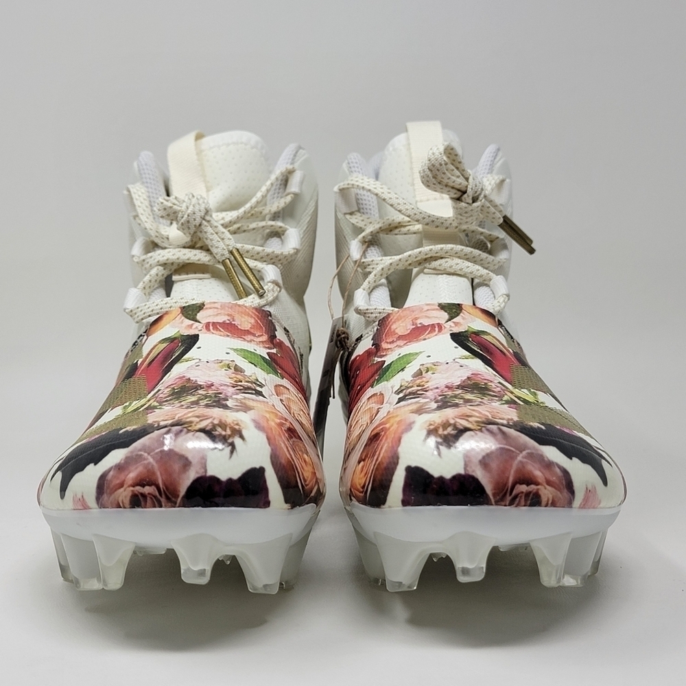 Adidas Adizero Chaos Football Cleats Off White/Gold/Floral Unisex Men 10/Wmns 11 - Picture 5 of 12